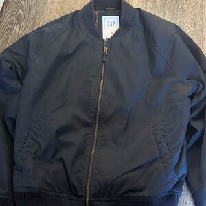 GAP Men's Dark Blue Bomber Jacket